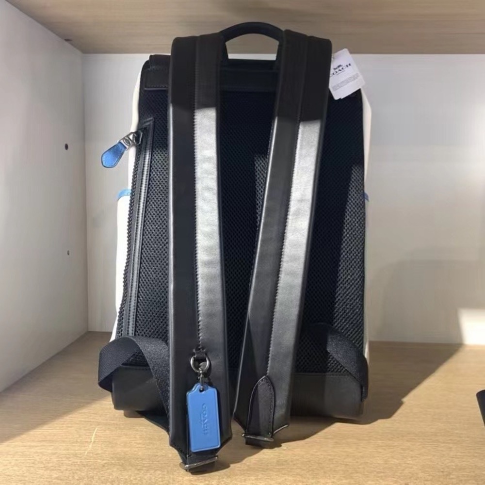 Coach Track Backpack In Colorblock - Picture 2 of 4